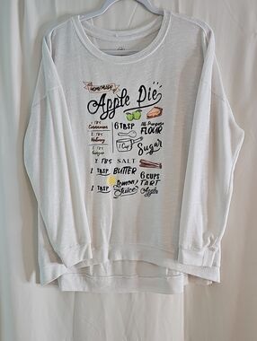 Cato Apple Pie Graphic Sweater - White